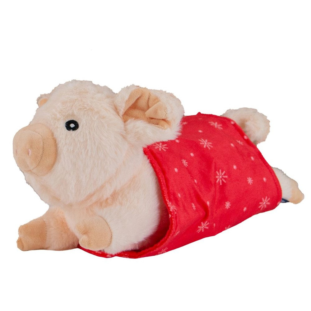 Polma Pig in Blanket Dog Toy