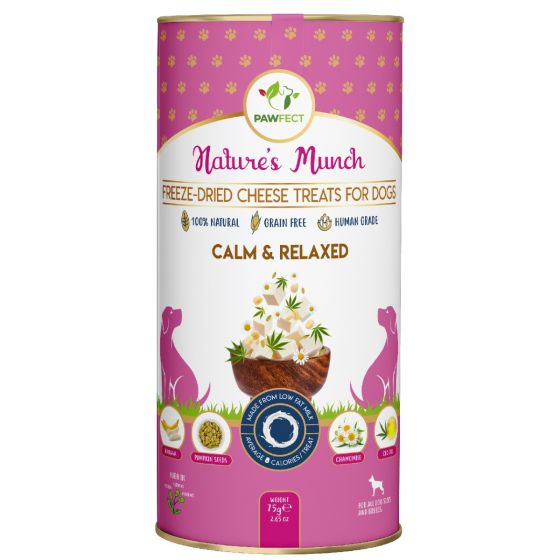 Pawfect Nature's Munch Freeze Dried - Calm & Relaxed Cheese Treats (75g)