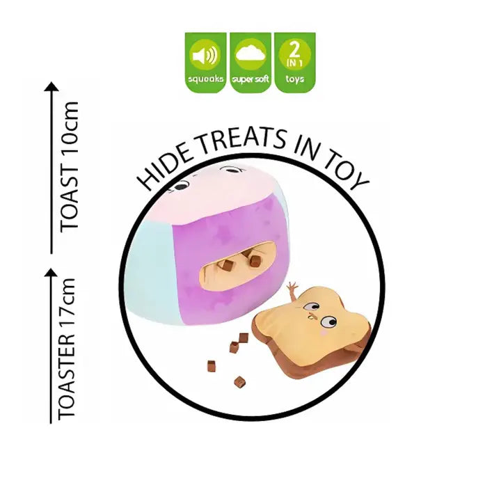 Toaster Plush Dog Toy