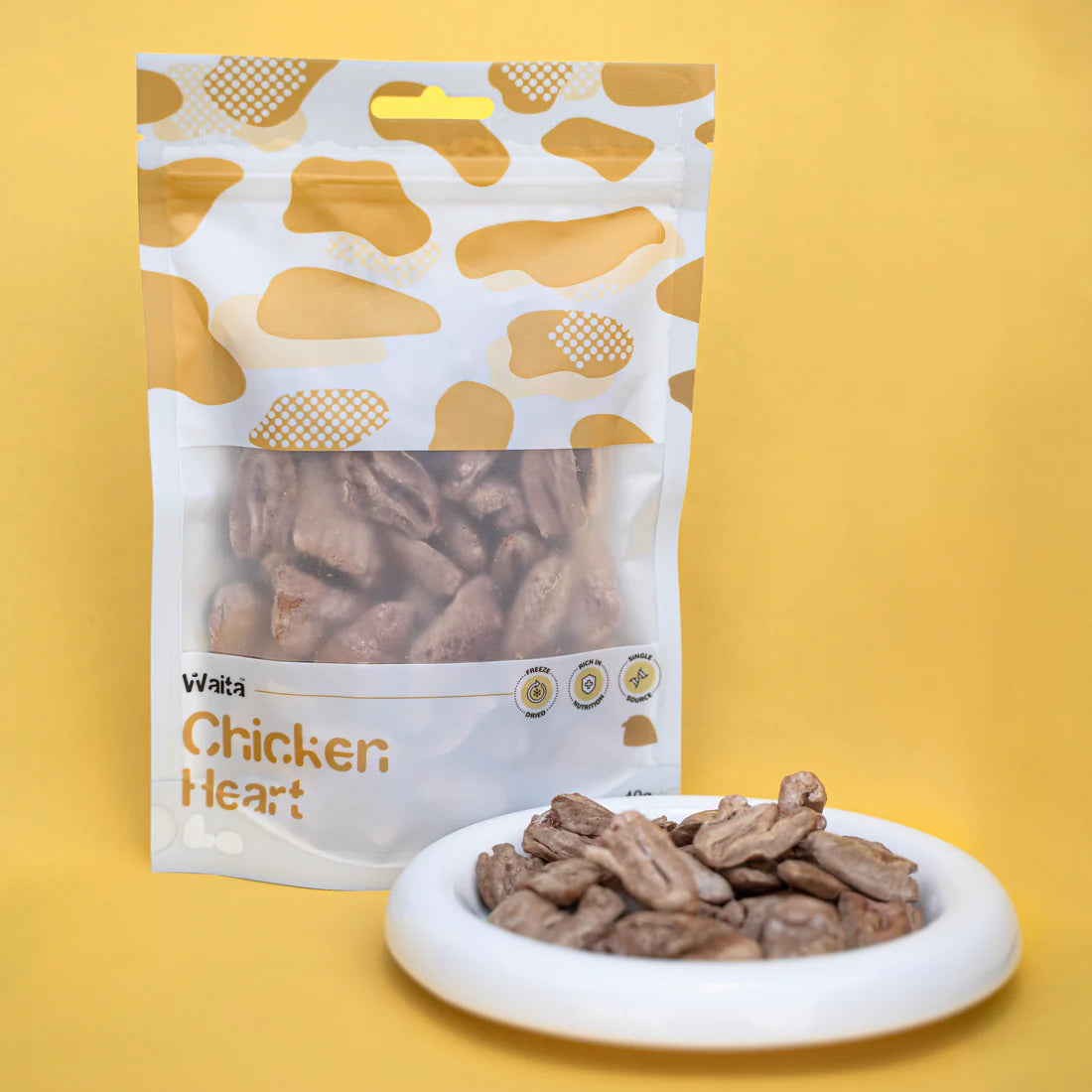 Waita Freeze Dried Chicken Heart for Cats and Dogs (40g)