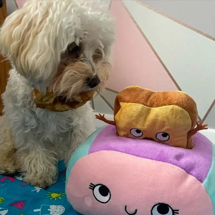 Toaster Plush Dog Toy