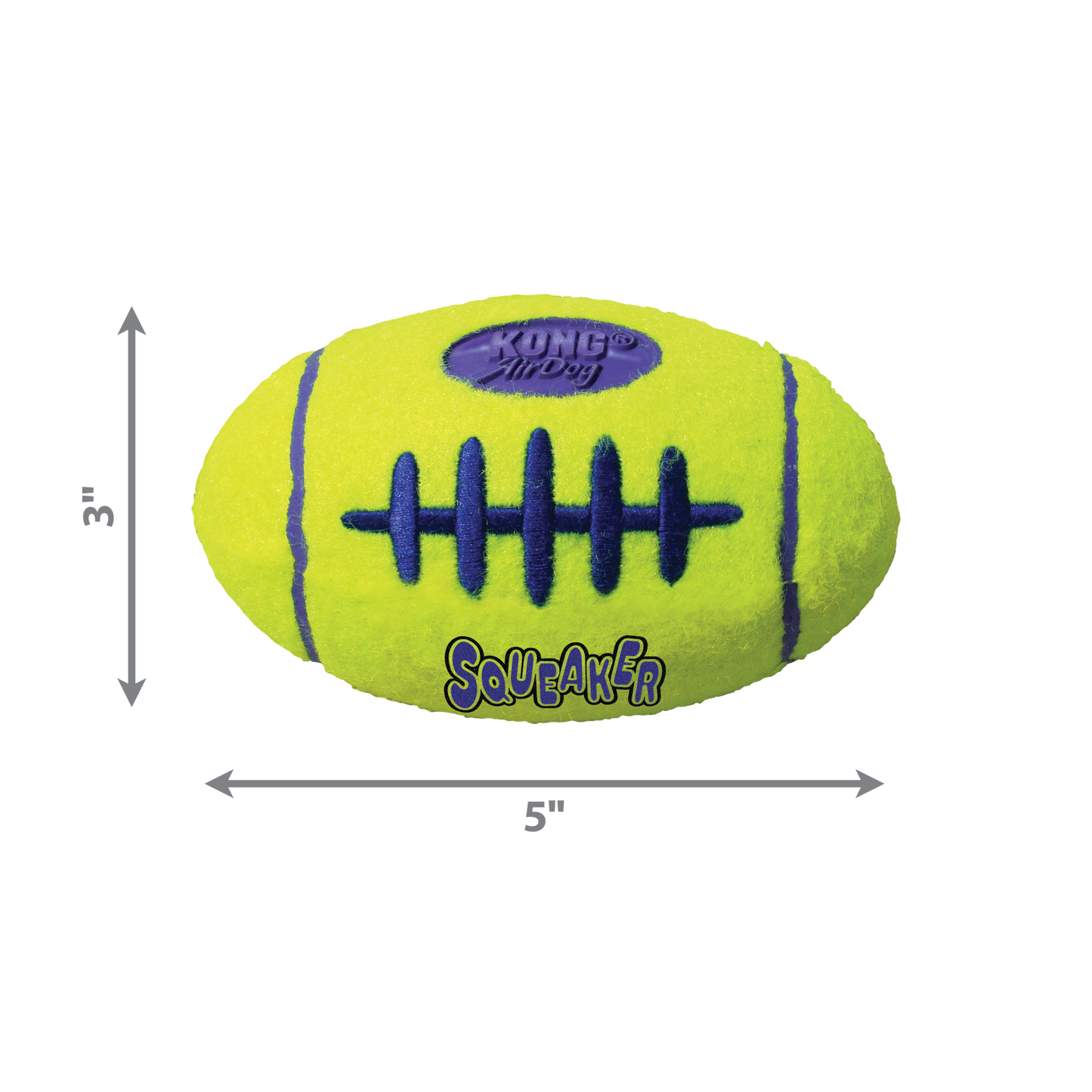 KONG AirDog Squeaker Football Medium
