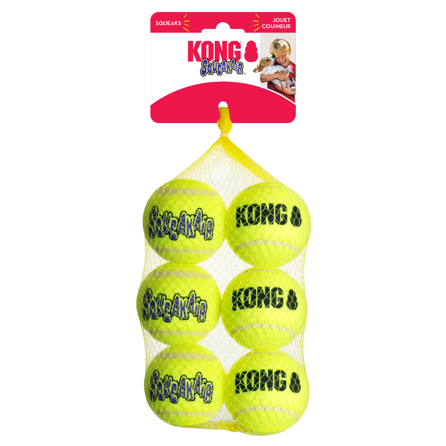 KONG SqueakAir Balls 6 Pack Medium