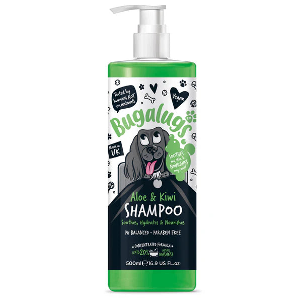 Bugalugs Aloe Vera & Kiwi Soothing Shampoo (500ml)