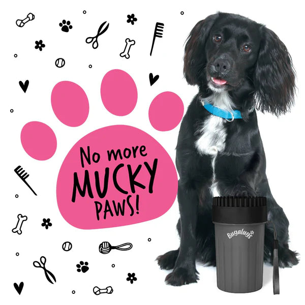 Paw Cleaner for Cats and Dogs Black (Medium)