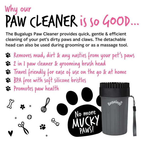 Paw Cleaner for Cats and Dogs Black (Medium)