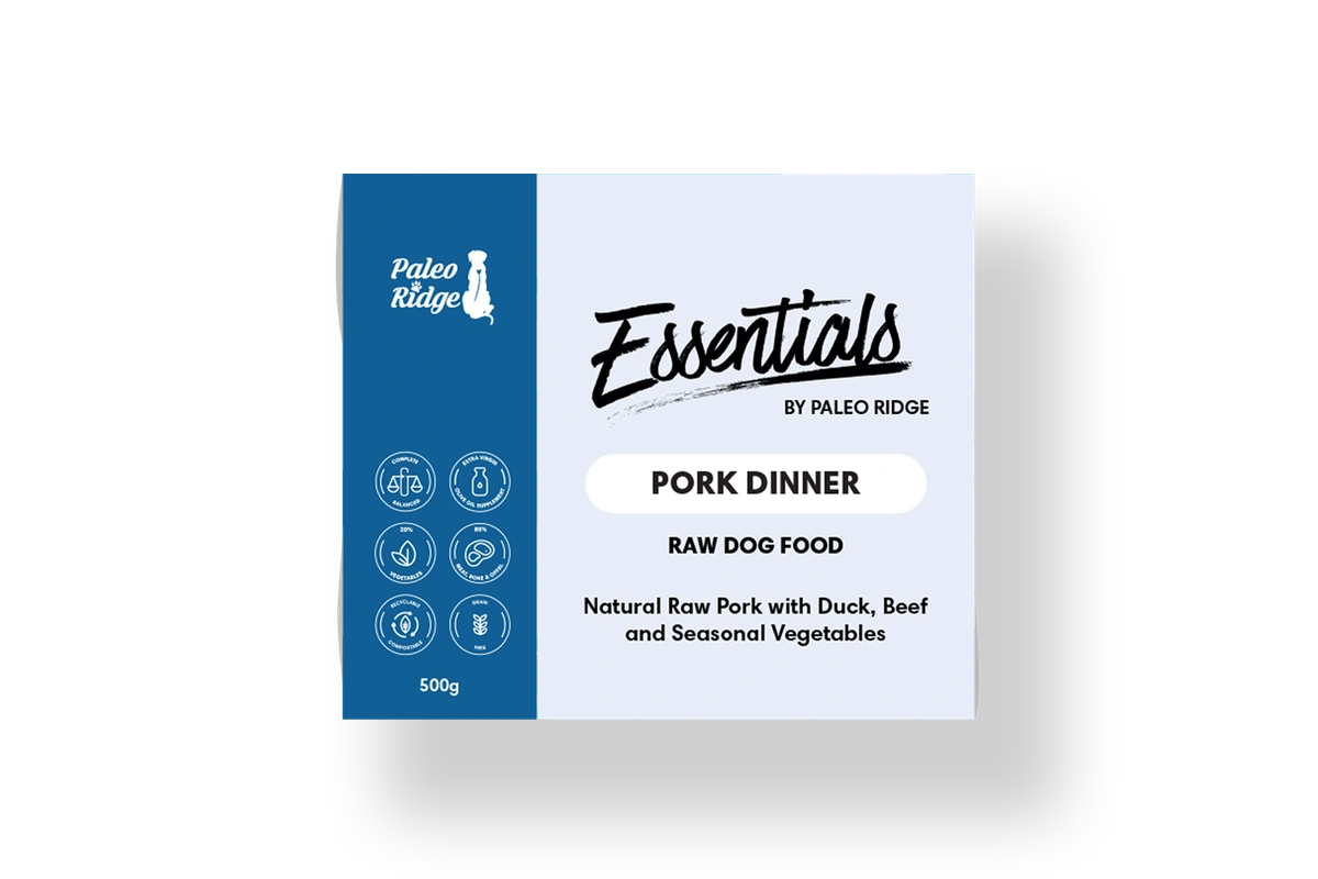 Paleo Ridge Raw Dog Food Essentials Range