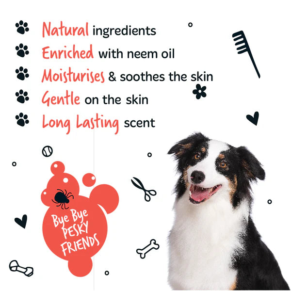 Bugalugs Flea and Tick Pet Dog Shampoo with Neom Oil (250ml)