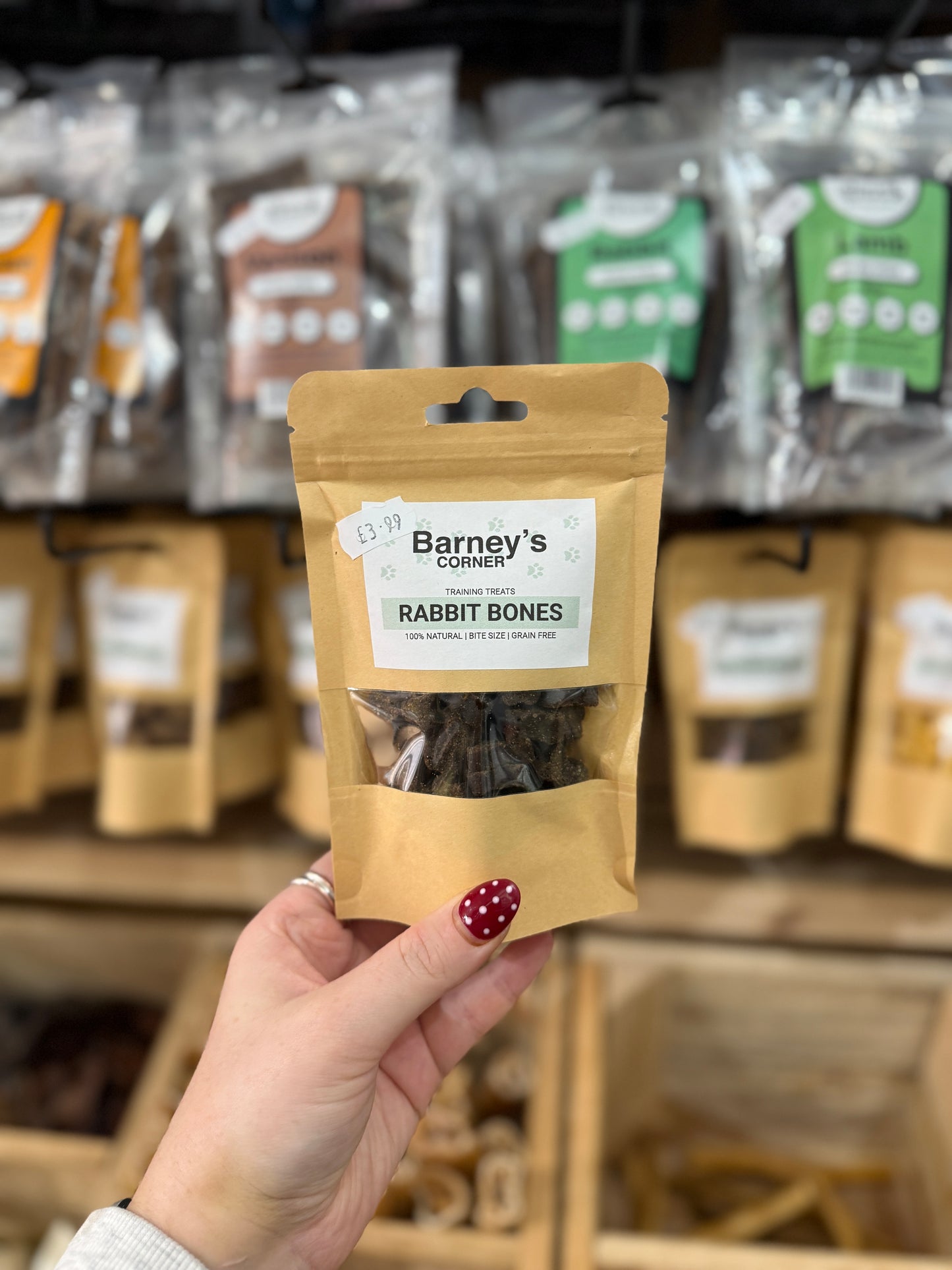 Barney's Training Treats - Rabbit Bones (100g)