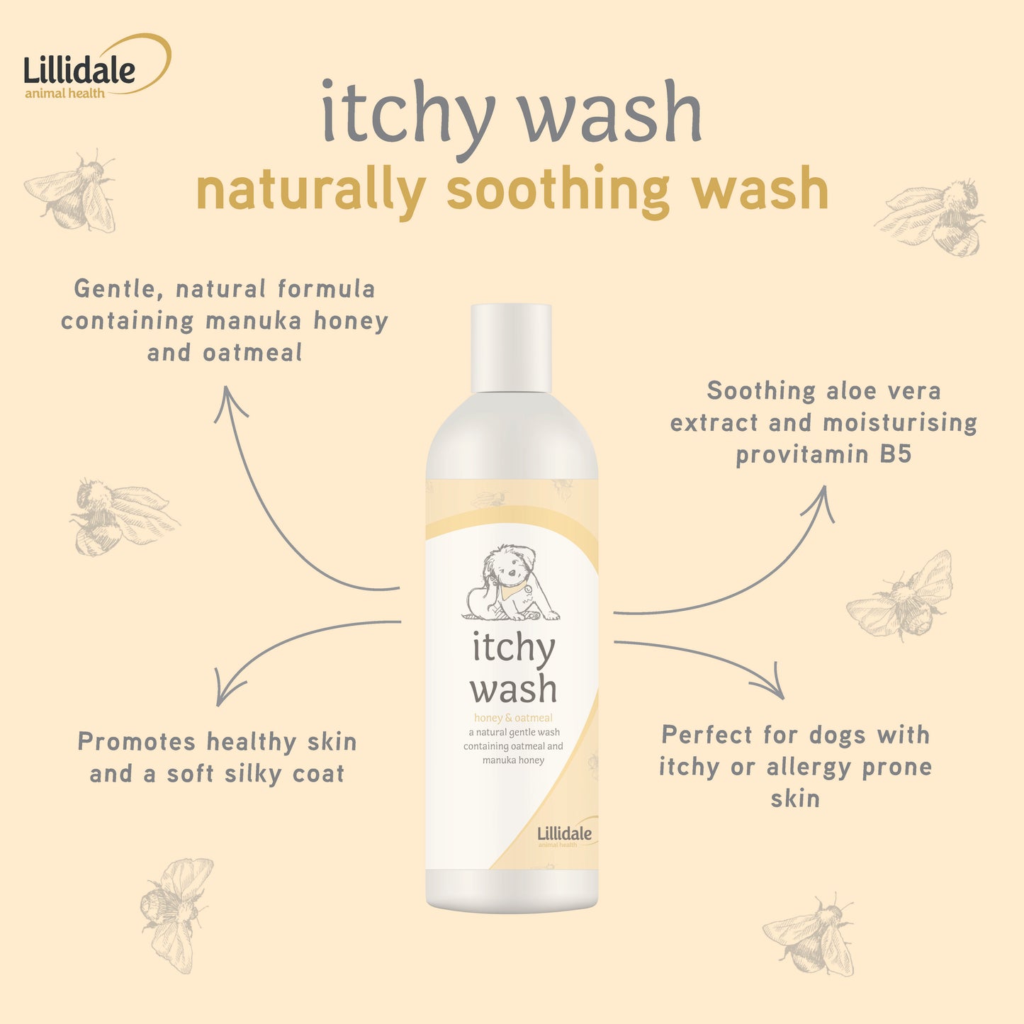 Lillidale Itchy Wash for Dogs (250ml)