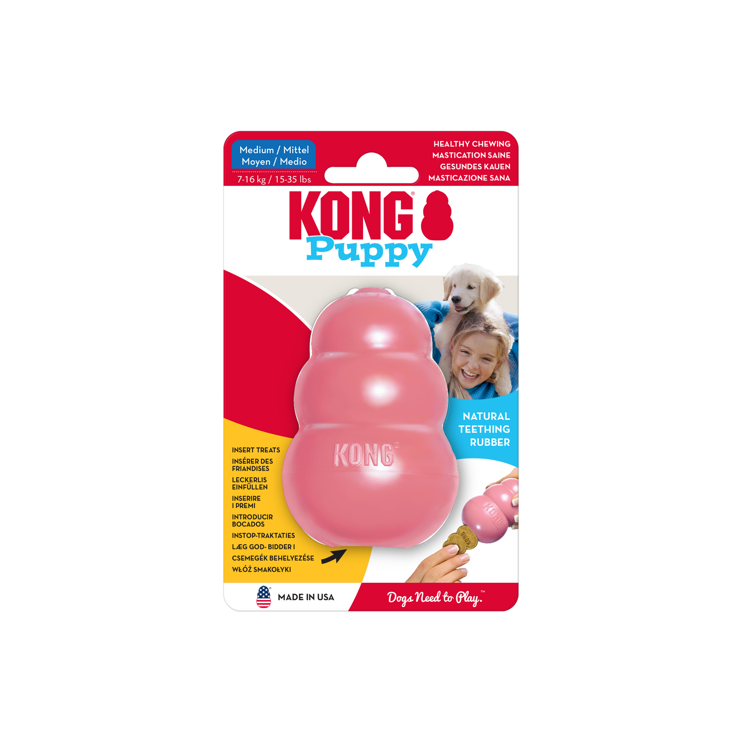 KONG Puppy Pink Medium