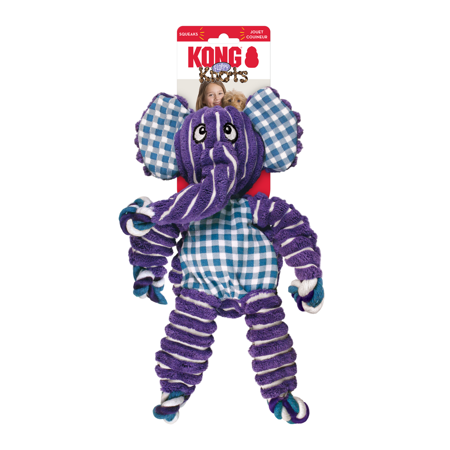 KONG Floppy Knots Elephant Medium/Large