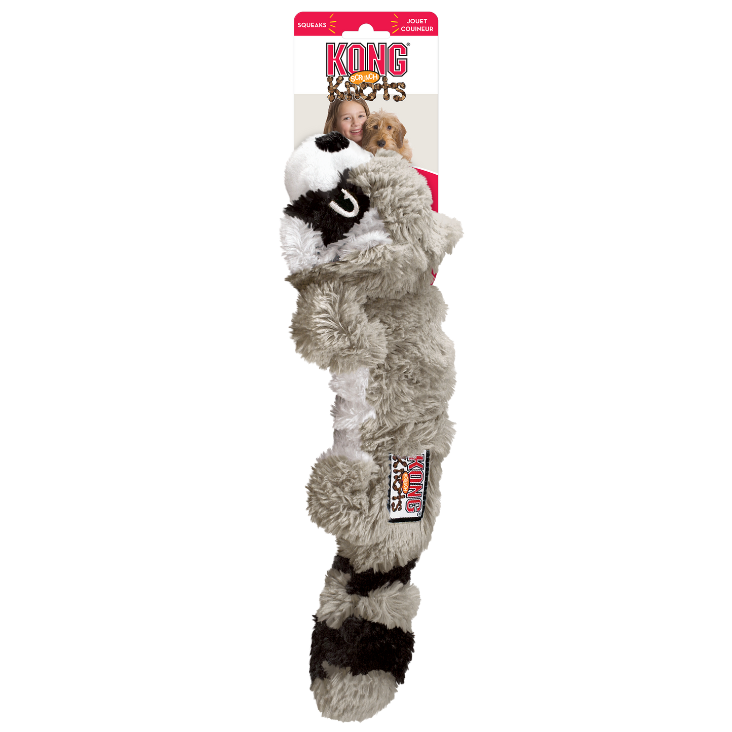 KONG Scrunch Knots Racoon Md/Lg