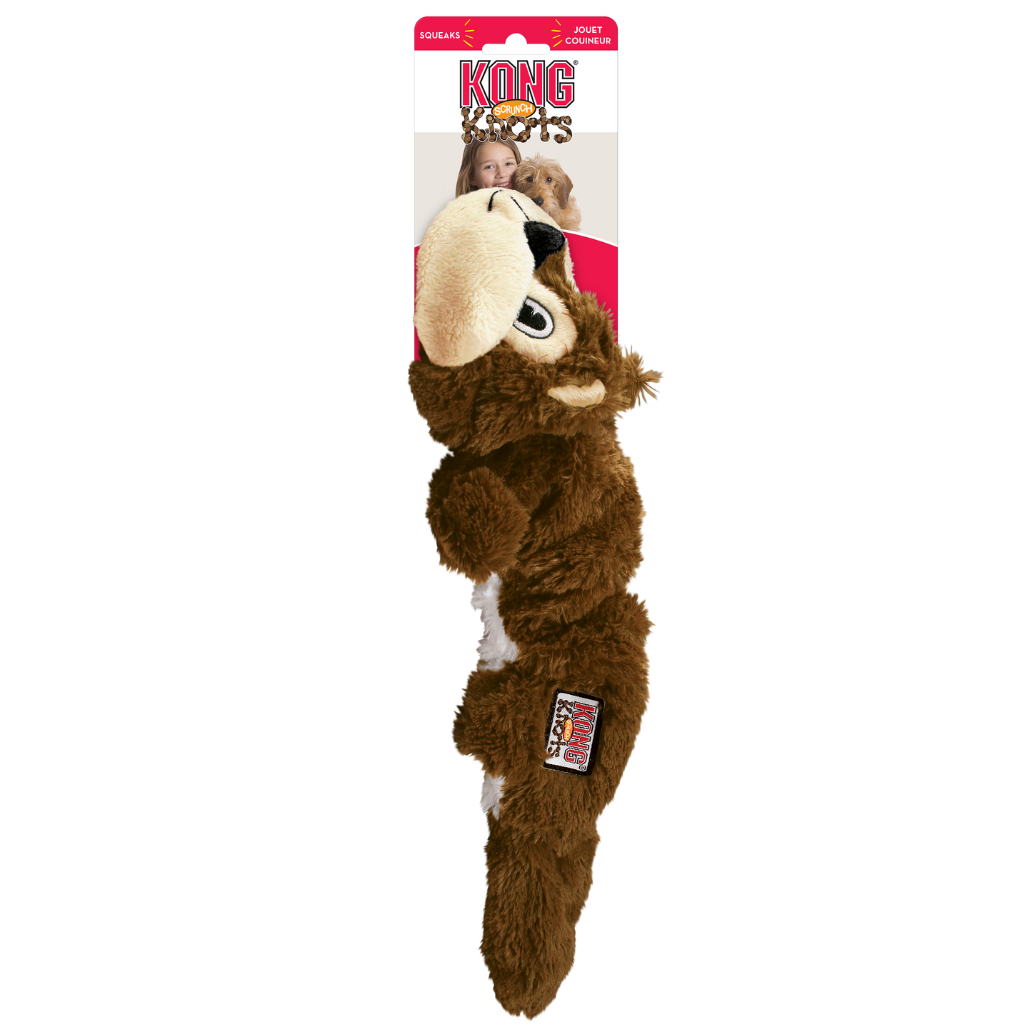 KONG Scrunch Knots Squirrel Md/Lg