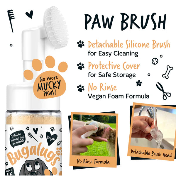 Bugalugs No Rinse Paw Cleaner Oatmeal Shampoo (200ml)
