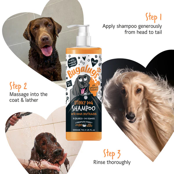 Bugalugs Stinky Dog Shampoo with Odour Neutraliser (500ml)