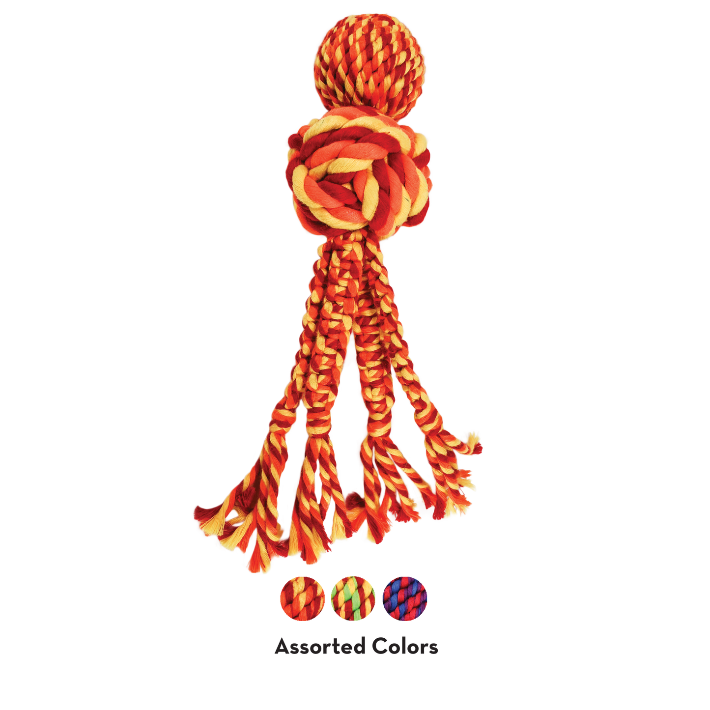 KONG Wubba Weaves with Rope Small
