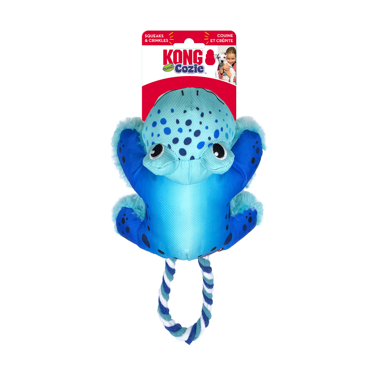 KONG Cozie Tuggz Frog Small/Medium