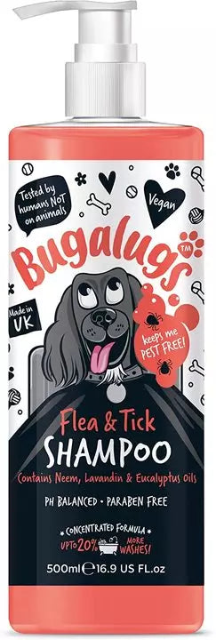 Bugalugs Flea and Tick Pet Dog Shampoo with Neom Oil (250ml)