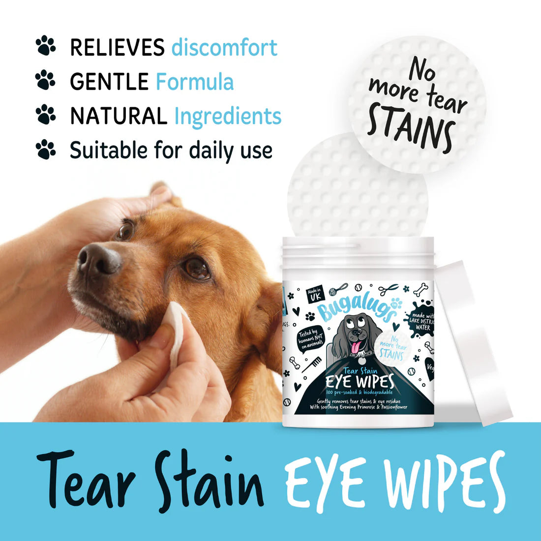 Bugalugs Bio Eye Wipes (100pack)