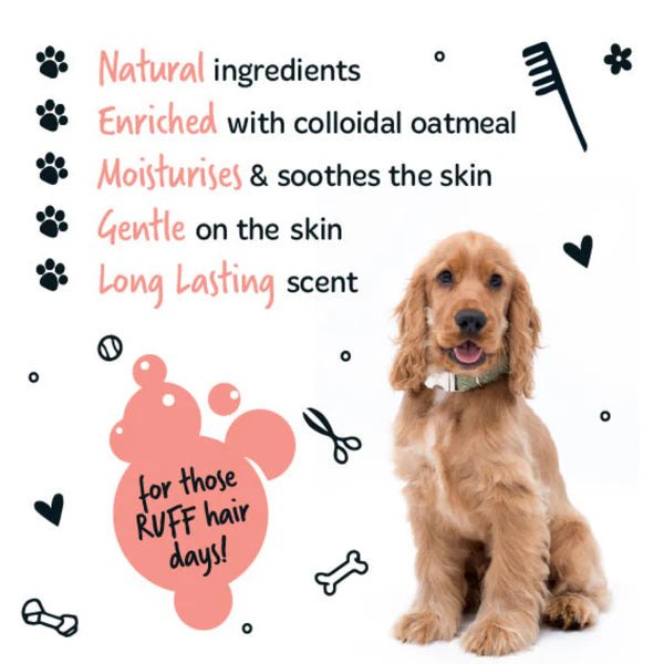 Bugalugs Luxury 2 in 1 Dog Shampoo Papaya and Coconut (250ml)