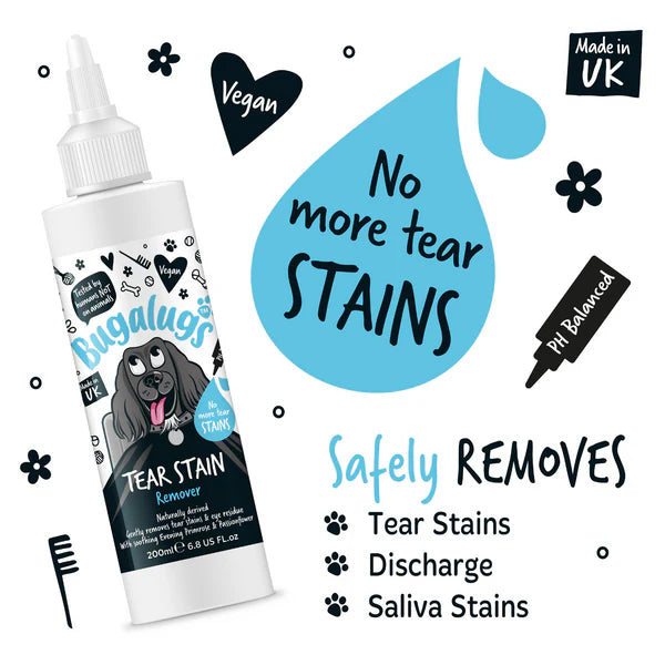 Bugalugs Tear Stain Remover Solution for Dogs (200ml)