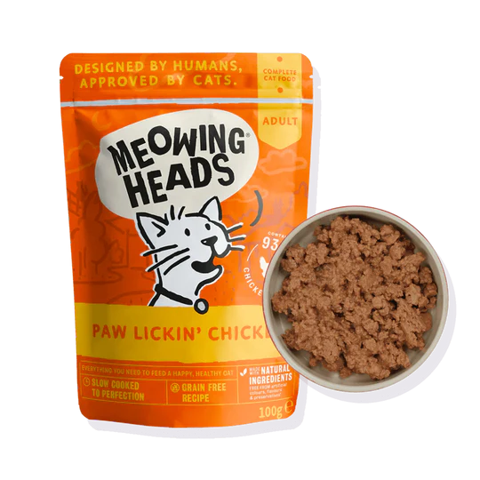 Meowing Heads Cat Food Pouches (100g)