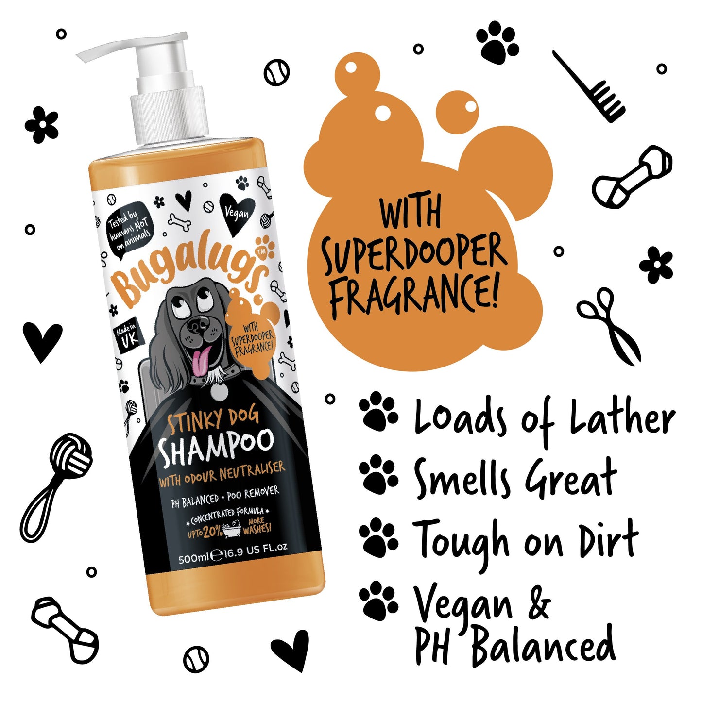 Bugalugs Stinky Dog Shampoo (250ml)