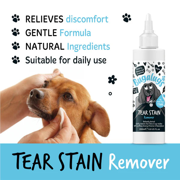 Bugalugs Tear Stain Remover Solution for Dogs (200ml)