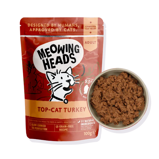 Meowing Heads Cat Food Pouches (100g)