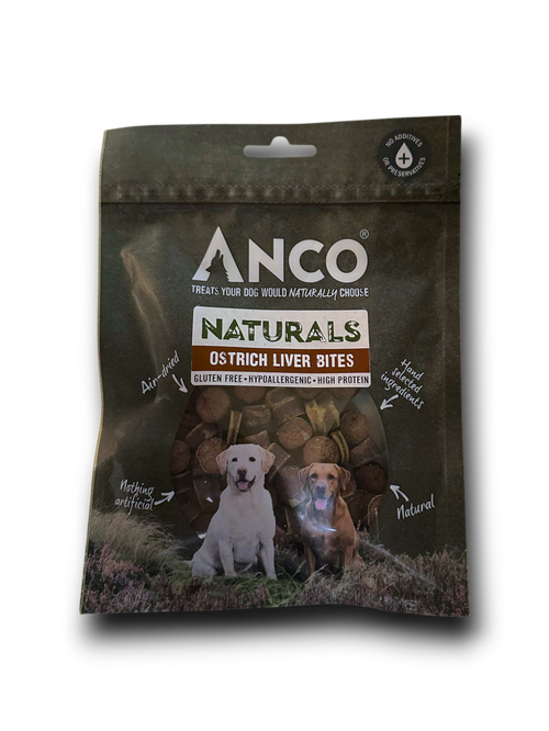Anco Naturals Ostrich Liver Bites (100g)