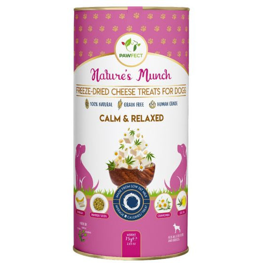 Pawfect Nature's Munch Freeze Dried - Calm & Relaxed Cheese Treats (75g)