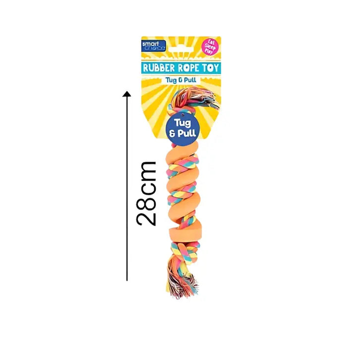 Durable Rubber Rope Dog Toy