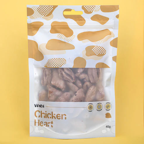 Waita Freeze Dried Chicken Heart for Cats and Dogs (40g)