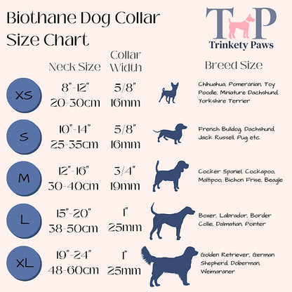 Trinkety Paws Waterproof Biothane® Dog Collar Range