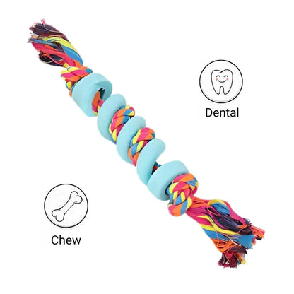 Durable Rubber Rope Dog Toy