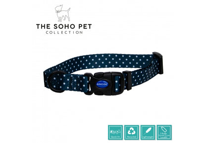 Ancol Soho Polka Dot Daisy Dog Lead and Collar Collection