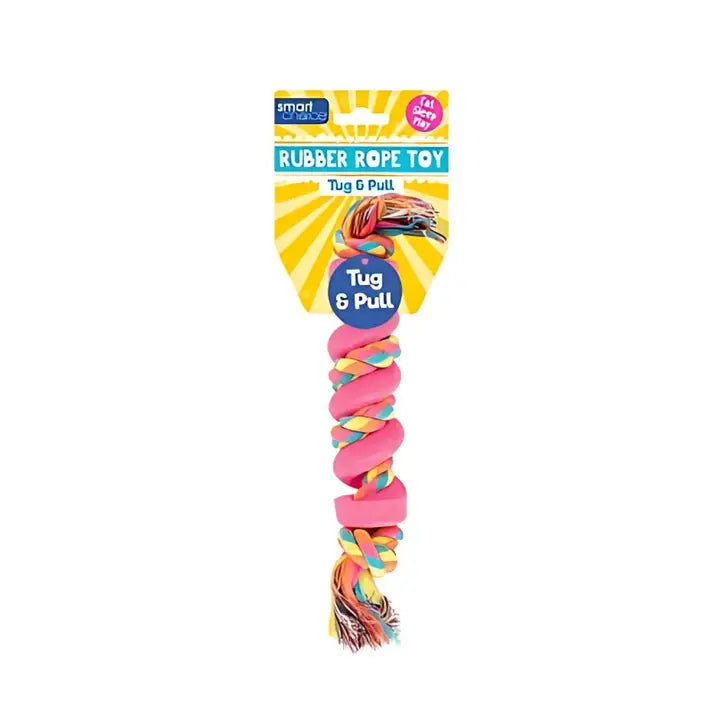 Durable Rubber Rope Dog Toy