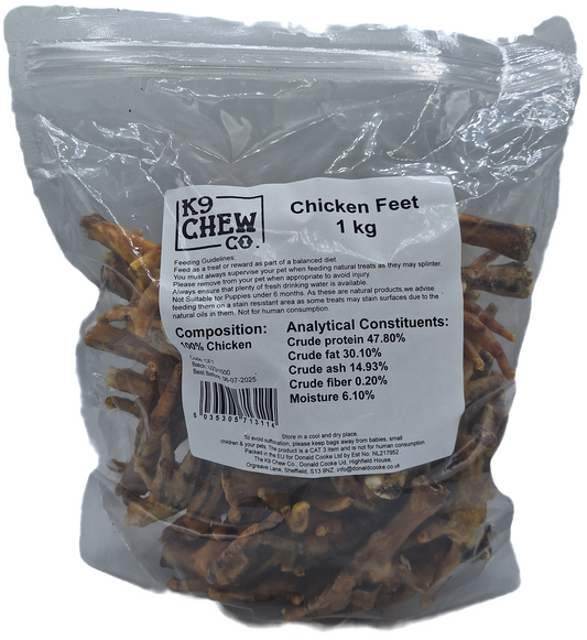 K9 Bulk Chicken Feet (1kg)