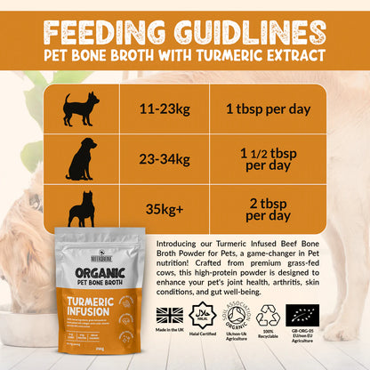 Nutribone Organic Pet Bone Broth Tumeric Infusion