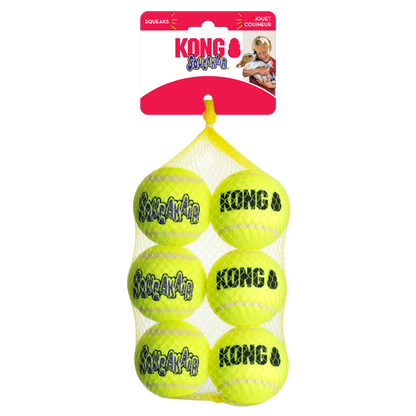 KONG SqueakAir Balls 6 Pack Medium