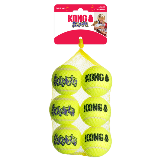 KONG SqueakAir Balls 6 Pack Medium