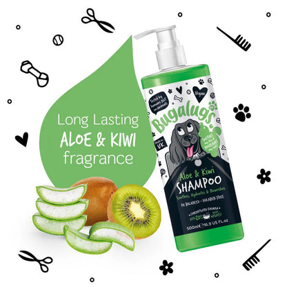 Bugalugs Aloe Vera & Kiwi Soothing Shampoo (500ml)