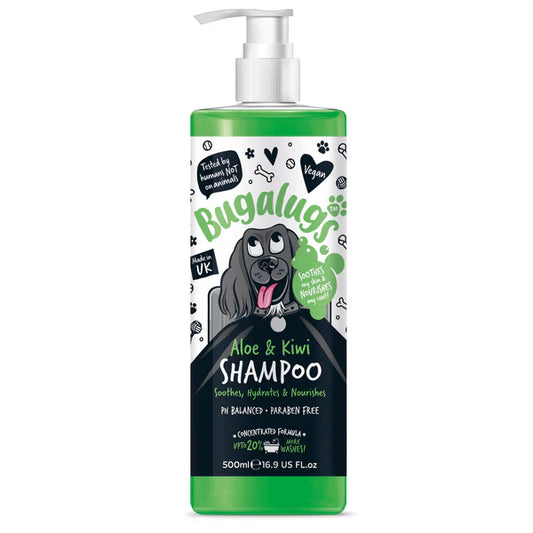 Bugalugs Aloe Vera & Kiwi Soothing Shampoo (500ml)