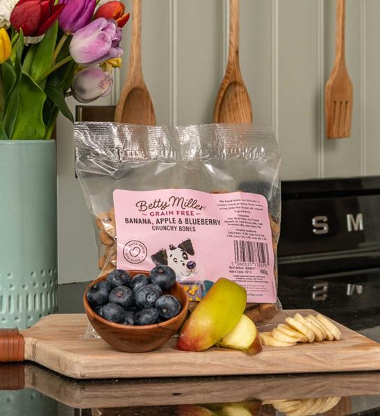 Betty Miller Grain-Free Banana, Apple & Blueberry Bones (400g)