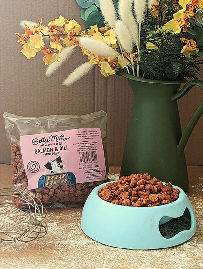 Betty Miller Grain-Free Salmon & Dill Mini Paws (400g)
