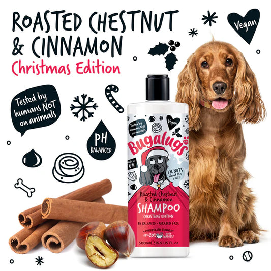 Bugalugs Christmas Edition Roasted Chestnut & Cinnamon Shampoo (500ml)