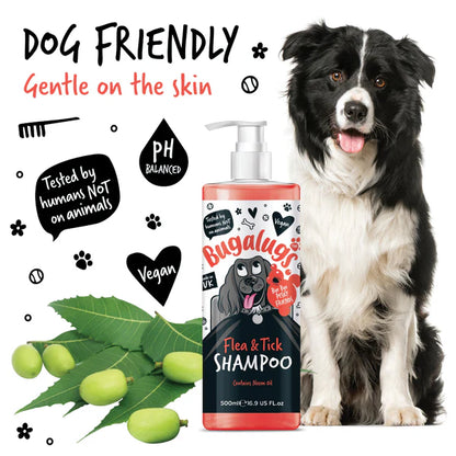 Bugalugs Flea & Tick Shampoo with Neem Oil (500ml)
