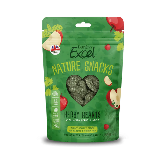 Excel Nature Snacks Herby Hearts (60g)
