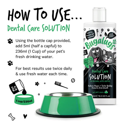 Bugalugs Dental Care Water Additive for Cats and Dogs (250ml)